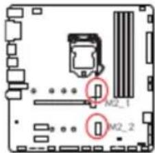 MSI H410M-PRO - M2\_1\~2: Slots M.2 (Touche M) - 1