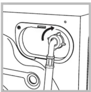 INDESIT WIDXXL 146 (EU).C - Connecting the water inlet hose - 2