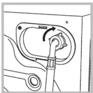 INDESIT WIDXXL 146 (EU).C - Veden syöttöletkun liittäminen - 2