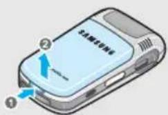 SAMSUNG SGH-Z300 - Installere og oplade telefonen - 1