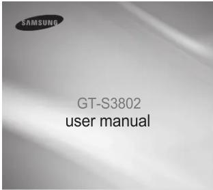 SAMSUNG GT-S3802 user manual