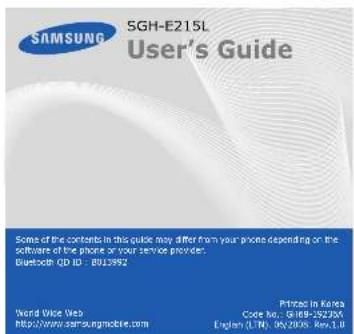 SAMSUNG SGH-E215L - 1