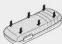 SAMSUNG GT-E1207T - Install the SIM cards and battery - 4