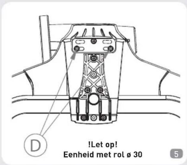 !Let op! Eenheid met rol ø 30 5