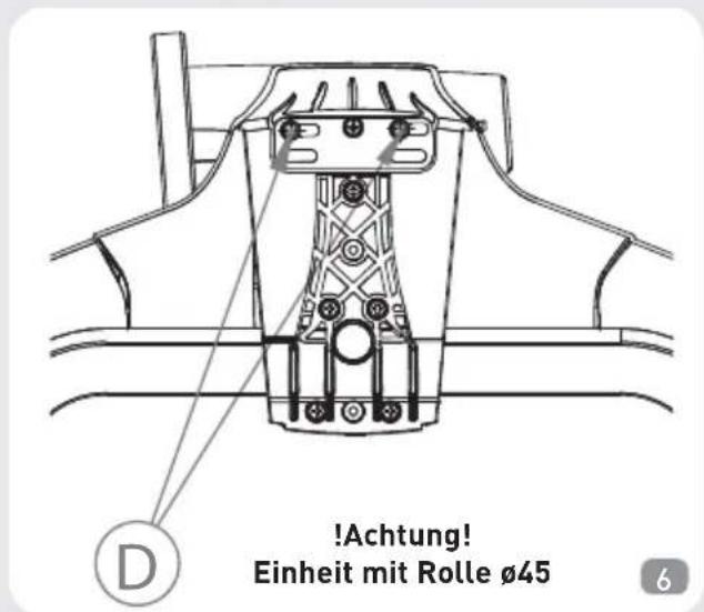 !Achtung! Einheit mit Rolle ø45 6