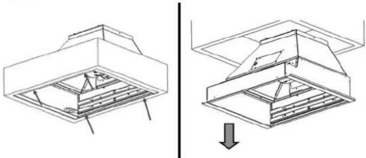 BlueStar SCO36MLPLT - Step 2: Remove ventilation hood liner from outer shell. (Figures A through F) - 5