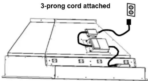 3-prong cord attached