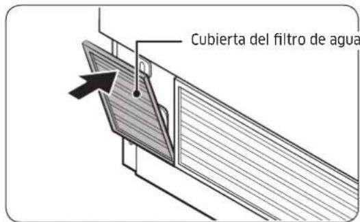 Cubierta del filtro de agua