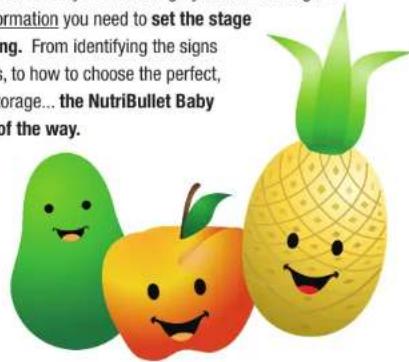 formation you need to set the stage ing. From identifying the signs , to how to choose the perfect, orange... the NutriBullet Baby of the way.