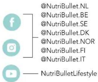 @NutriBullet.NL @NutriBullet.BE @NutriBullet.SE @NutriBullet.DK @NutriBullet.NOR @NutriBullet.FI @NutriBullet.IT NutriBulletLifestyle