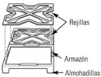 Rejillas Armazón Almohadillas