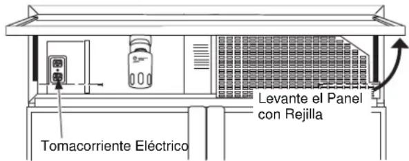 Tomacorriente Eléctrico Levante el Panel con Rejilla