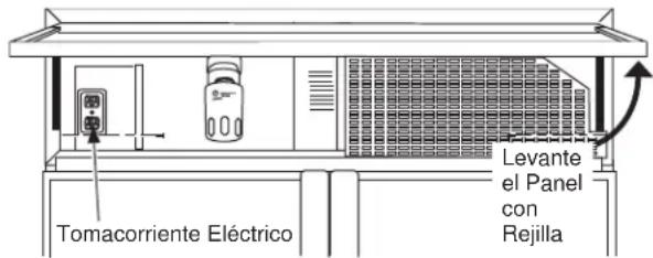 Tomacorriente Eléctrico Levante el Panel con Rejilla