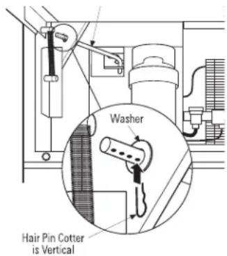 Washer Hair Pin Cotter is Vertical