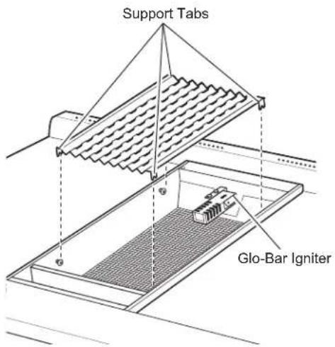 Support Tabs Glo-Bar Igniter