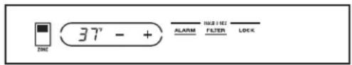 37° - + ALARM FILTER LOCK