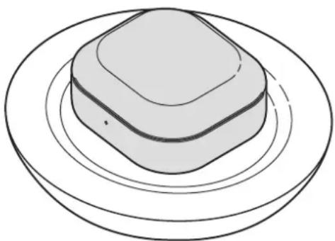 SAMSUNG Galaxy Buds Live - Oplade batteriet med en trådløs oplader - 1