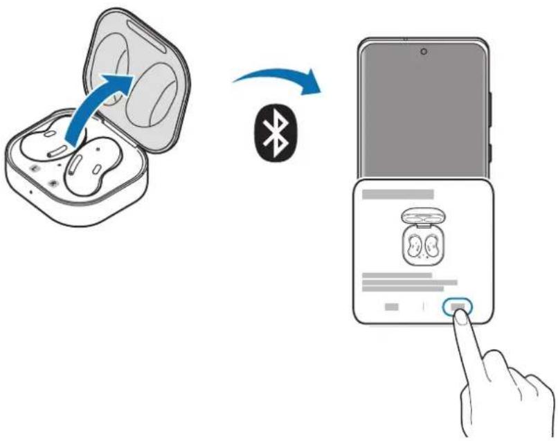SAMSUNG Galaxy Buds Live - Tryk Forbind på pop op-vinduet i din mobilenhed. - 1