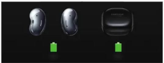 SAMSUNG Galaxy Buds Live - Kontrol af batteriniveauet - 1