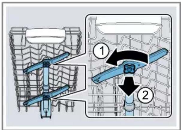 BOSCH Serie 6 SPV6ZMX23E - Rengøring af spulearme - 1