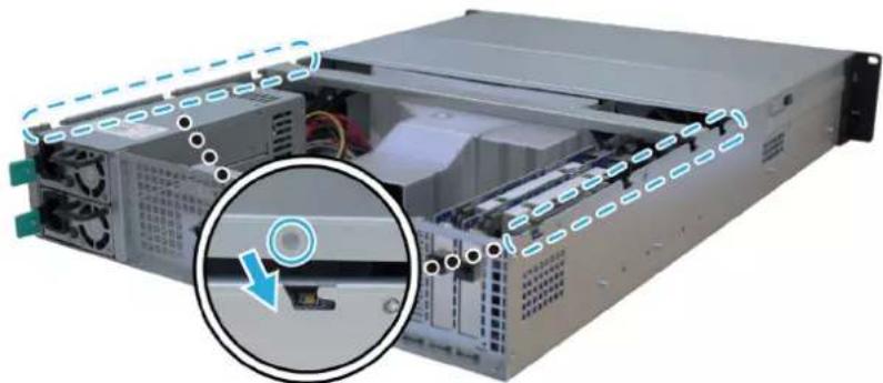 SYNOLOGY FS3600 - Sådan installerer du RAM-modulet: - 2