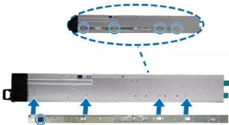 SYNOLOGY FS3600 - Sådan installerer du skinnesættet: - 3