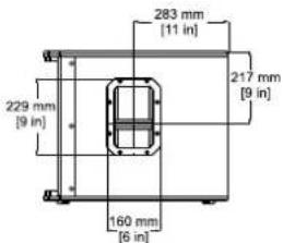 283 mm [11 in] 217 mm [9 in] 229 mm [9 in] 160 mm [6 in]