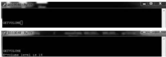 10.0.90.68 - PUTY SETVOLUME 10.0.90.68 - PUTY GETVOLUME $*volume level is 16