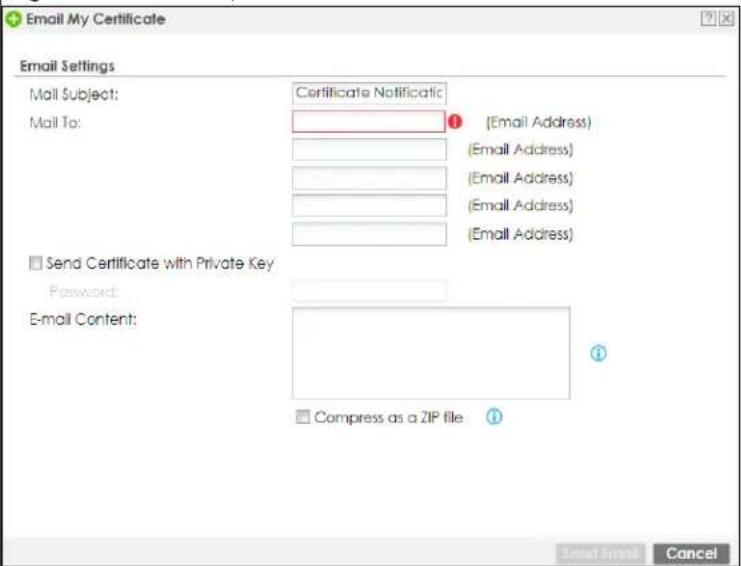 ZYXEL ATP700 - The My Certificates Screen - 1