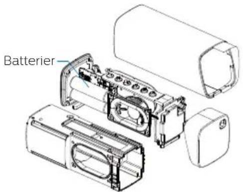 PHILIPS TAS5505 - Fjernelse af bortskaffelsesbatterier - 1