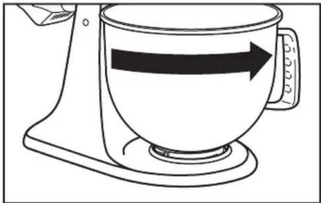 KITCHENAID 5K45SSBOB - ATTACHING/REMOVING THE BOWL - 2