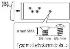 JVC KD-DB622BT - Installation af enheden (uden monteringshylster) - 1