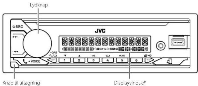JVC KD-DB622BT - Frontplade - 1
