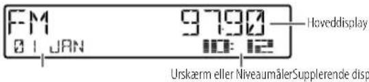 JVC KD-DB622BT - Ændrdisplayinformationen - 1