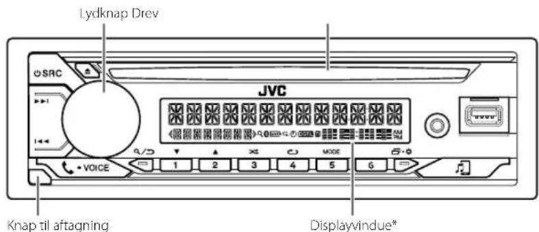 JVC KD-DB622BT - Frontplade - 1