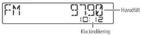 FM 9790 10:12 Huvudfält Klockindikering