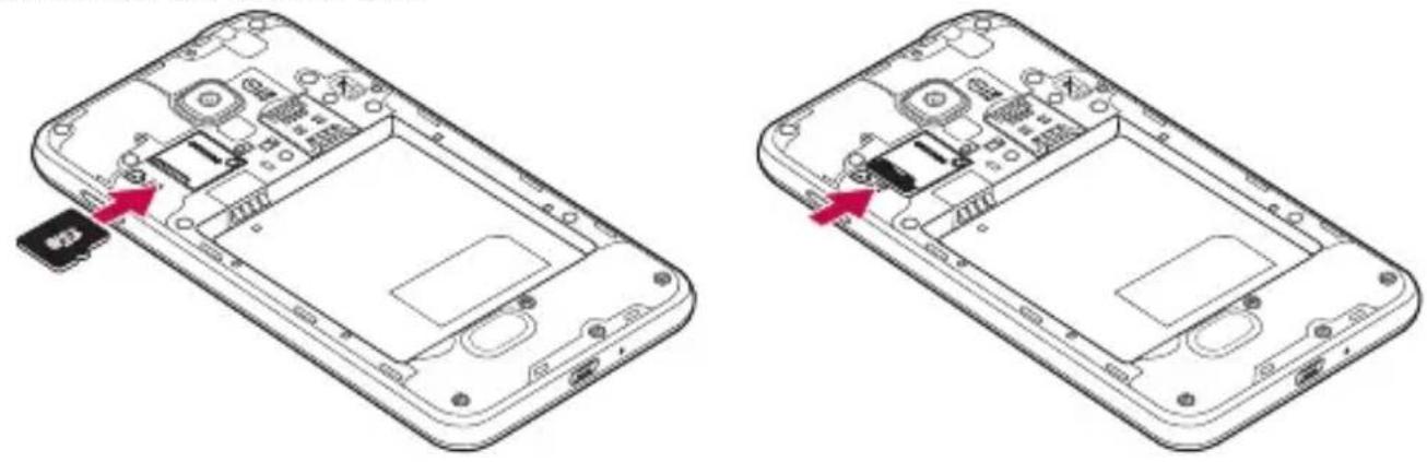 LG Optimus F5 - Sådan fjerner du hukommelseskortet sikkert: - 1