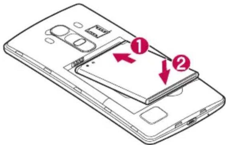 LG G4S - Sätt i batteriet. - 1