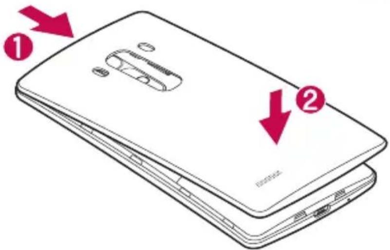 LG G4S - Sätt i batteriet. - 2