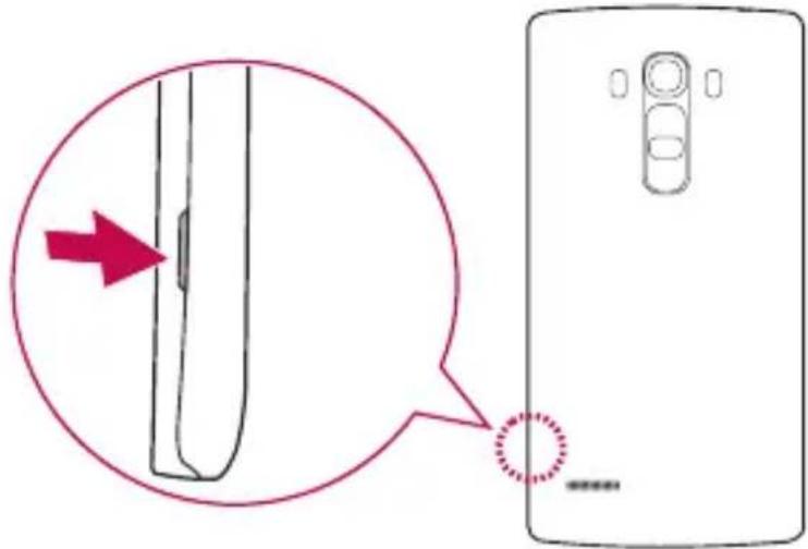 LG G4S - Sätta i SIM-kortet och batteriet - 1