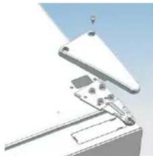CANDY CMNR 6184WWIFI - Desmontaje de la puerta del refrigerador - 1