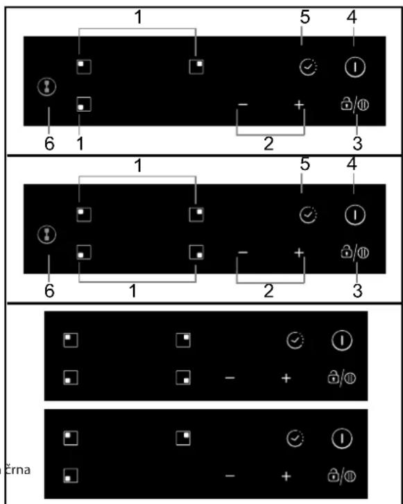 1 5 4 6 1 2 3 1 5 4 6 1 2 3 - + // - - + // - + // - + // črna