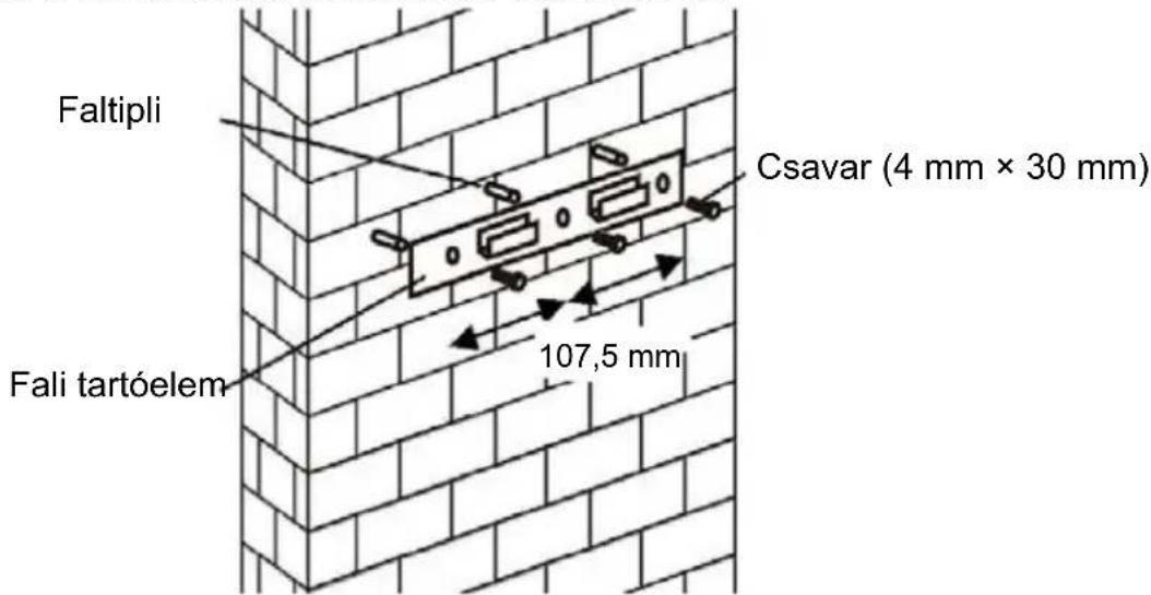 Faltipli Csavar (4 mm × 30 mm) Fali tartóelem 107,5 mm