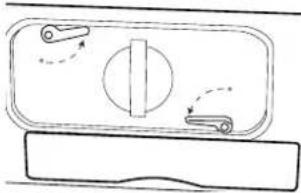 Pure diagram of a mechanical or electrical component with no text, numbers, or symbols