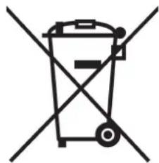 Symbol of a trash bin crossed out by two diagonal lines (no text or labels)