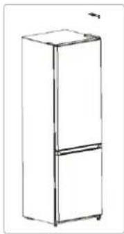 CANDY CMDNB 6186 W - Otočení zavěšených dveří - 4