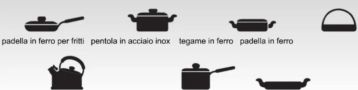 CANDY CIDK630C - Selezione di recipienti da cucina per la cottura - 1