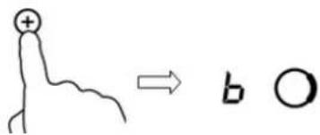 + → b O