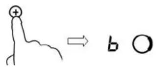 + → b O