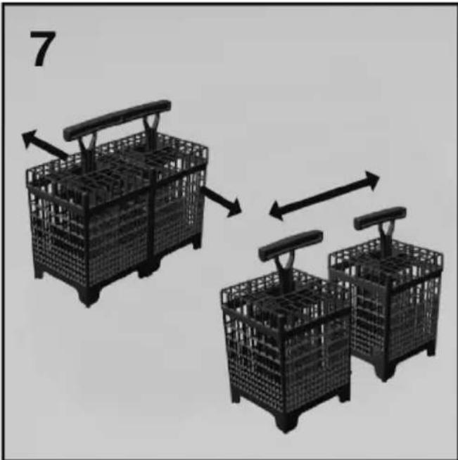 CANDY CDI 2LS36/T - Bestickkorg (fig. 7) - 1